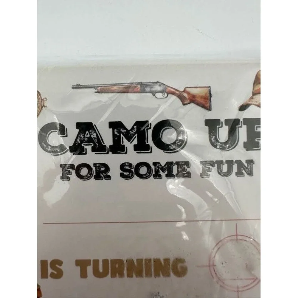 Youre Invited Hunting Theme Birthday Party Invitations with Envelopes Set